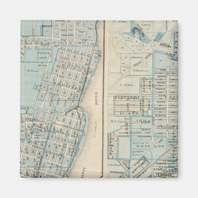 Imã Planos de Lyon e Clinton, Condado de Clinton (Frente)