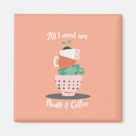 Imã Plantas e café