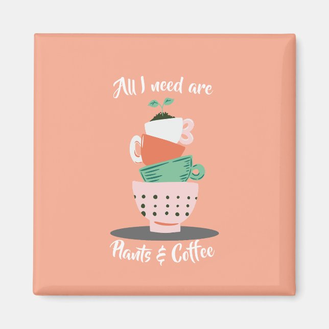 Imã Plantas e café (Frente)