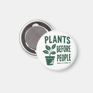 Imã Plantas Engraçadas Antes das Pessoas Arte de Carim