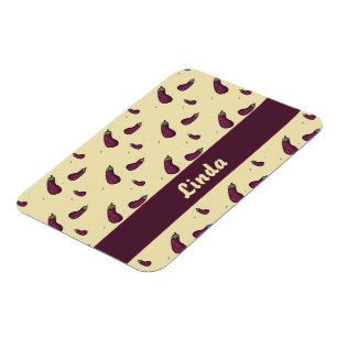 Ímã Plantas roxas de berço amarelas