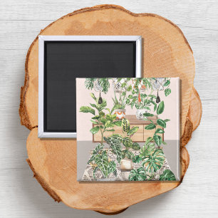 Imã Plantas Tropicais Aquarela