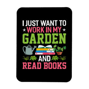 Ímã Plante Em Minha Gargen E Leia Livros