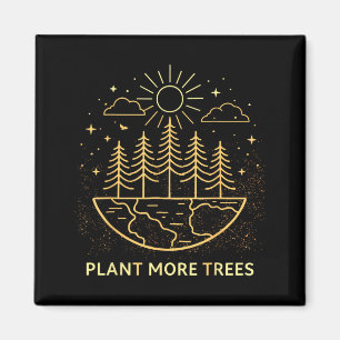 Imã Plante Mais Árvores Dia da Terra Natureza Ambienta