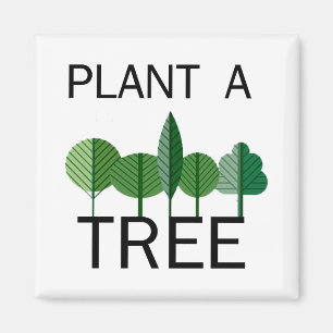 Imã Plante uma árvore! Design da ecologia!
