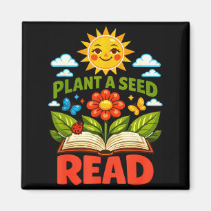 Imã Plante uma semente ler leitor livro biblioteca mãe