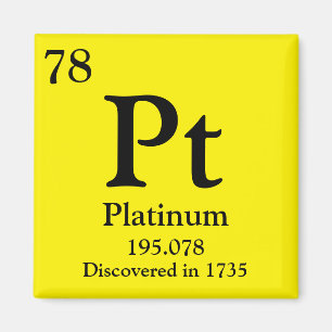Imã Platina Mesa periódica