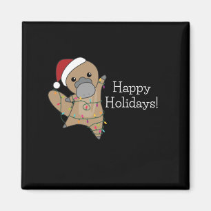 Imã platypus Christmas Tabes Sweet Animals
