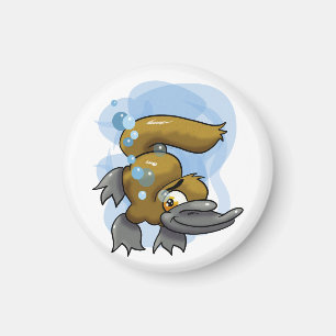 Imã Platypus de desenho animado bonito