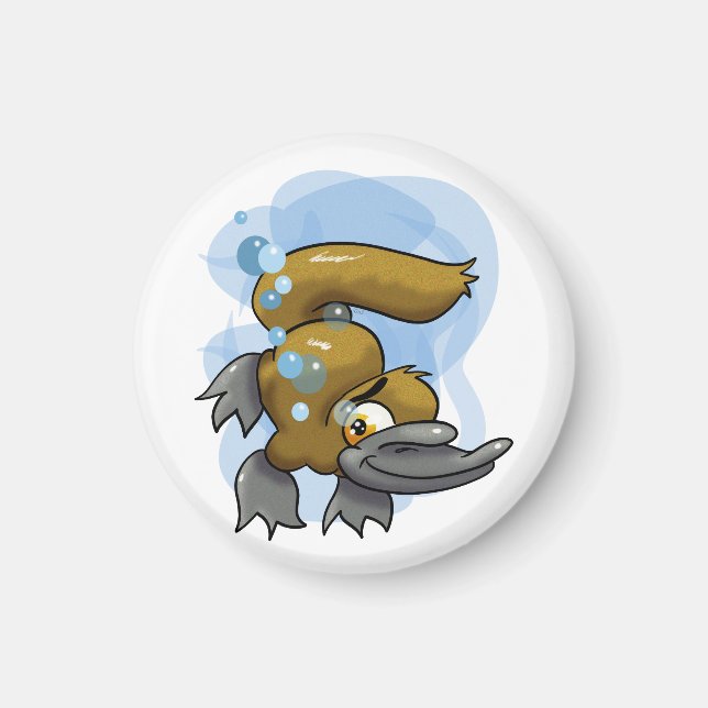 Imã Platypus de desenho animado bonito (Frente)