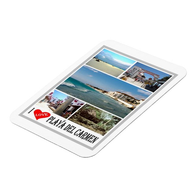 Ímã Playa Del Carmen - México - I Love - (Left Side)