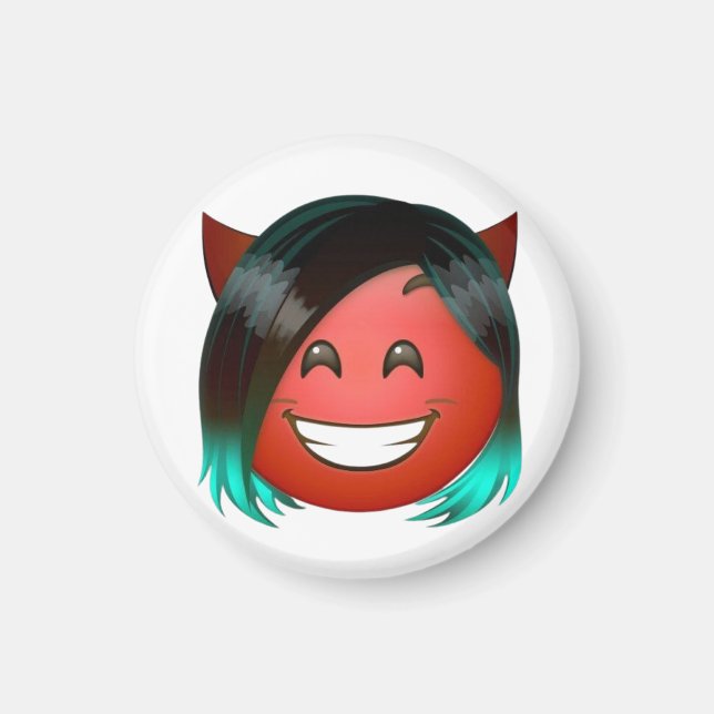 Imã : Playful Devil Emoji Sticker (Frente)