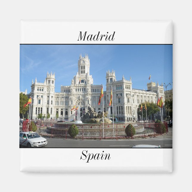 Imã Plaza de Cibeles, Madrid Magnet (Frente)