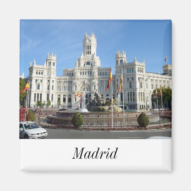 Imã Plaza de Cibeles, Madrid Magnet (Frente)