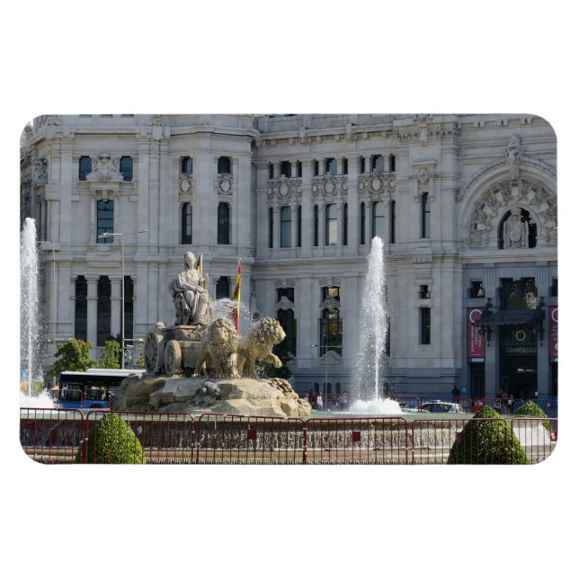 Ímã Plaza de Cibeles, Madrid Premium Magnet (Horizontal)