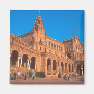 Imã Plaza de Espana em Sevilha, Espanha.