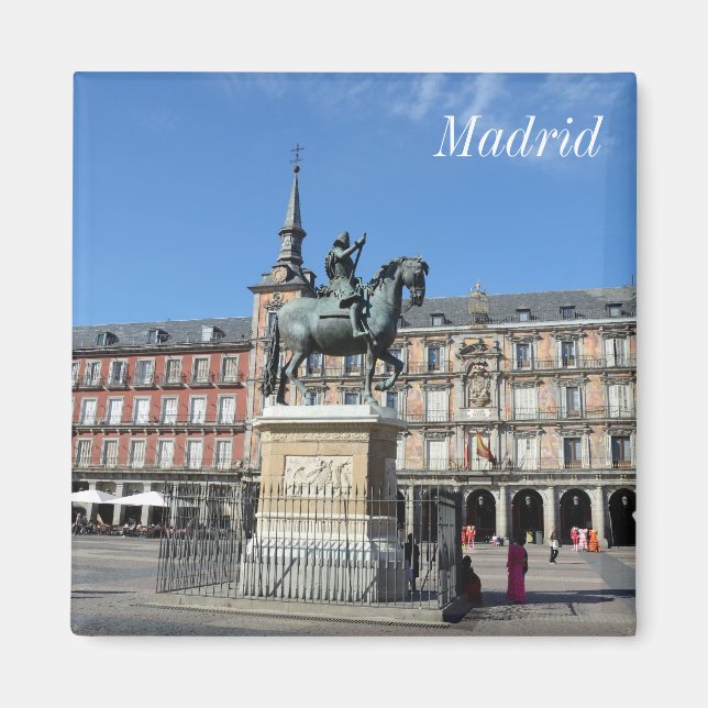 Imã Plaza Mayor, Madrid Magnet (Frente)