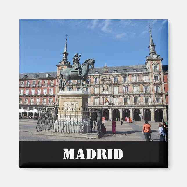 Imã Plaza Mayor, Madrid Magnet (Frente)
