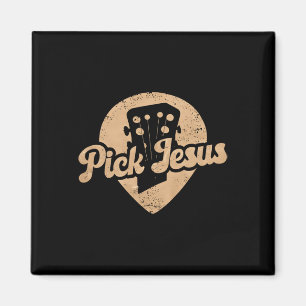 Imã Plectro de Guitarra Jesus Música Pastor Feliz Dia