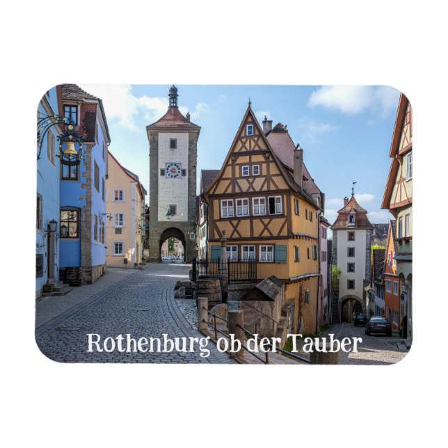 Ímã Plönlein em Rothenburg ob der Tauber, Alemanha (Horizontal)
