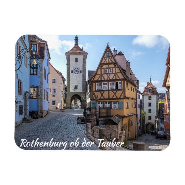 Ímã Plönlein em Rothenburg ob der Tauber, Alemanha (Horizontal)