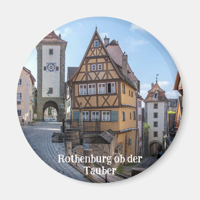 Imã Plönlein em Rothenburg ob der Tauber, Alemanha (Frente)