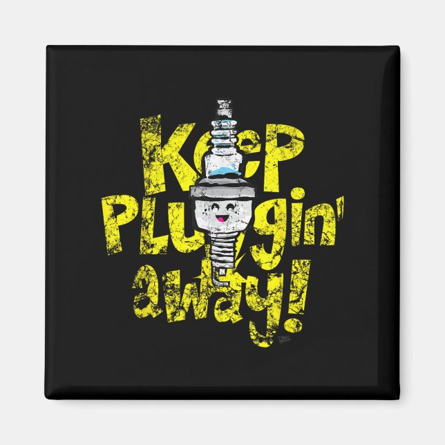 Imã Plug-in de Disparo Kawaii Mantenha o Plug-in Fora  (Frente)