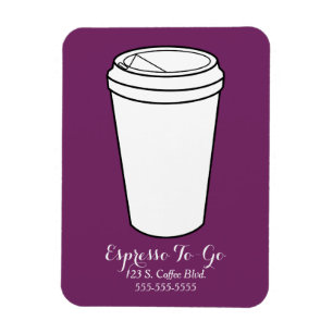Ímã Plum de negócios do Espresso To Go