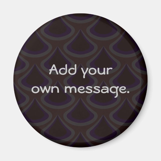 Imã Plum Peacock Drops (Frente)