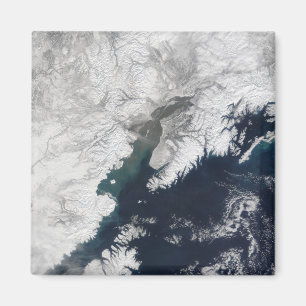 Imã Pluma de cinzas do Monte Redúvida, no Alasca