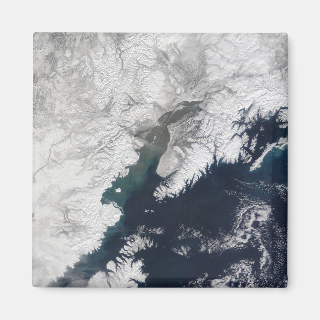 Imã Pluma de cinzas do Monte Redúvida, no Alasca (Frente)