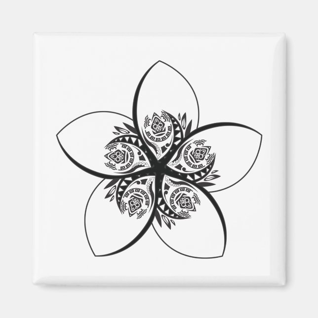 Imã plumeria (Frente)