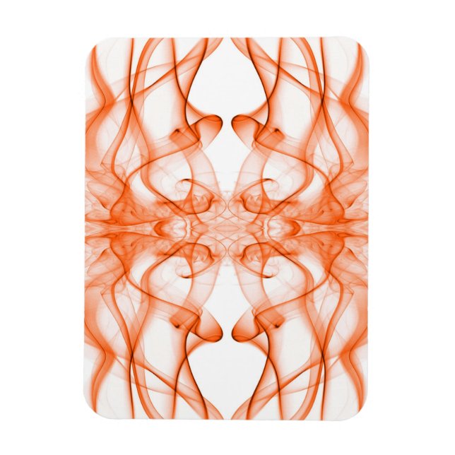 Ímã Plumes of Orange Smoke on white (Vertical)