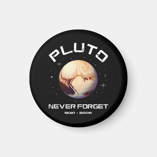 Imã Plutão Nunca Esqueça (Frente)