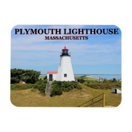 Ímã Plymouth Lighthouse, "The Gurnet" Massachusetts