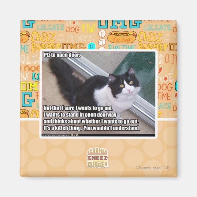 Imã Plz para abrir a porta (Frente)