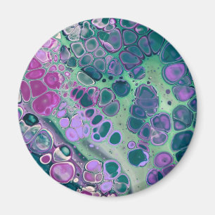 Imã Pó Acrílico Sereia, Abstrato Colorida Legal