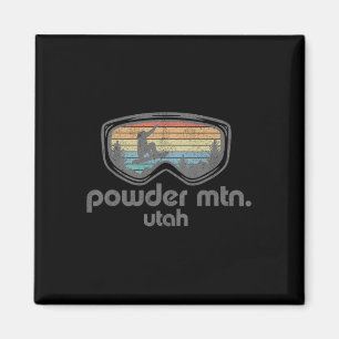 Imã Pó Montanha Utah Snowboard Retro Snowboard