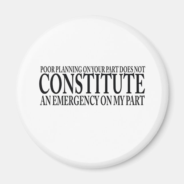 Imã Pobre Planejamento Da Sua Parte (Frente)