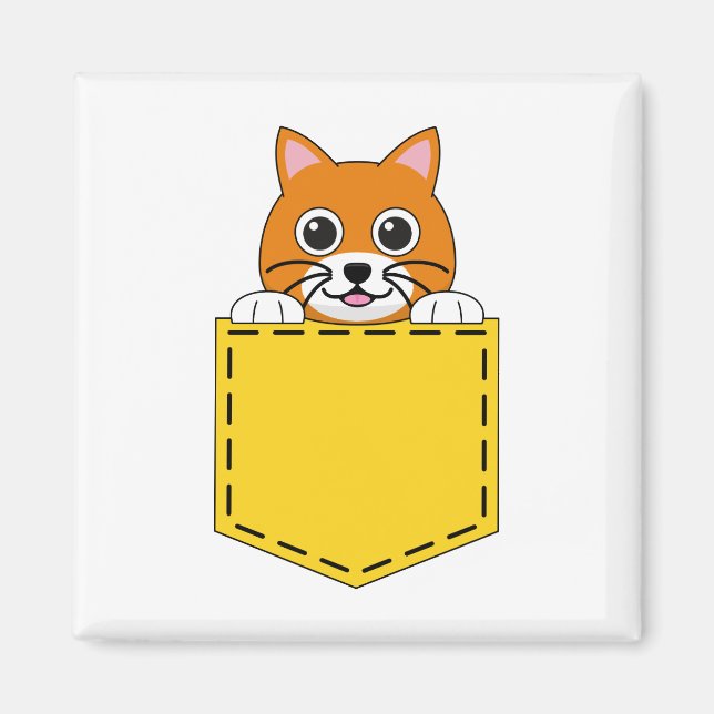 Imã Pocket Pet Cat (Frente)
