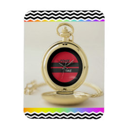 Ímã Pocket Watch Poker Time  Refrigerator 