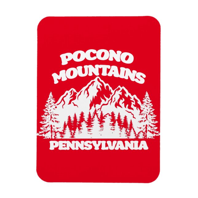 Ímã Pocono Mountain Pensilvânia (Vertical)