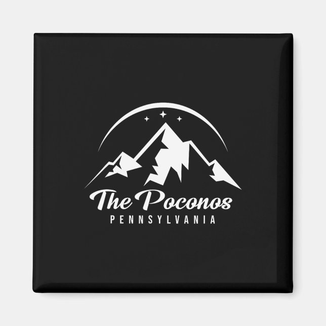 Imã Poconos Pennsylvania Ski Resort Skiing Snowboa (Frente)