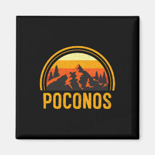 Imã Poconos Pensilvânia Pa Montanhas Caminhada Lembran
