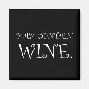 Imã Pode conter o branco engraçado do vinho