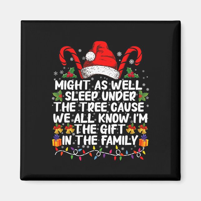 Imã Pode Dormir Sob O Presente De Natal Em Árvore (Frente)