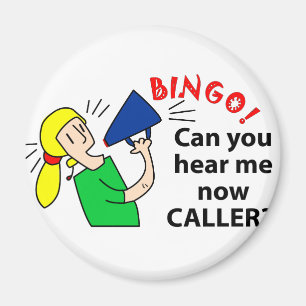 Imã Pode você ouvir-me agora chamador do bingo?
