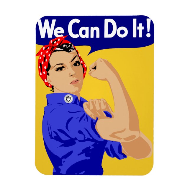 Ímã Podemos Fazer Isso! Rosie The Riveter WII Poster (Vertical)