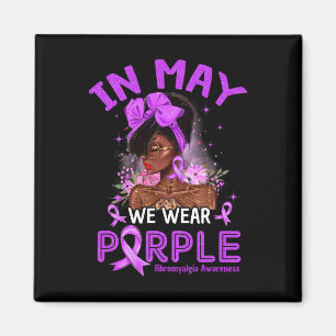 Imã Podemos Vestir Mulheres Negras Roxas Fibromialgia 