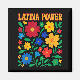 Imã Poder latina abóbora floral boho professora hispân